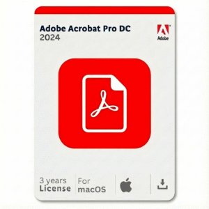 Adobe Acrobat Pro 2024 for Mac - 3-Year License - Genuine Activation Key - PDF Professional Suite